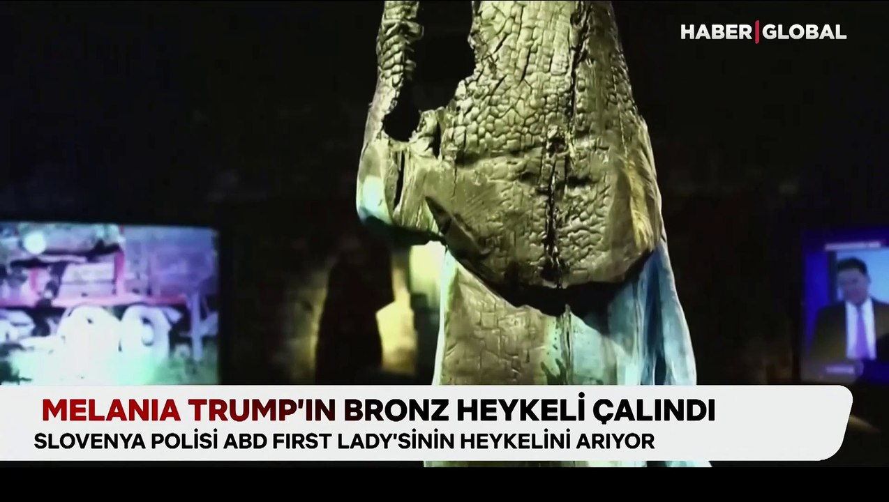 Melania Trump’ın bronz heykeli çalındı