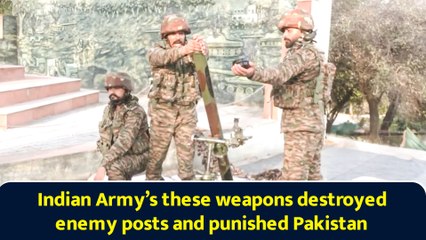 Indian Army’s these weapons destroyed enemy posts and punished Pakistan