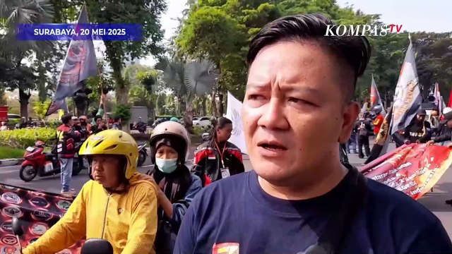 Aksi Demo Ojol Surabaya: Aplikator Jangan Mencurangi Kami, Patuhi Aturan Pemerintah