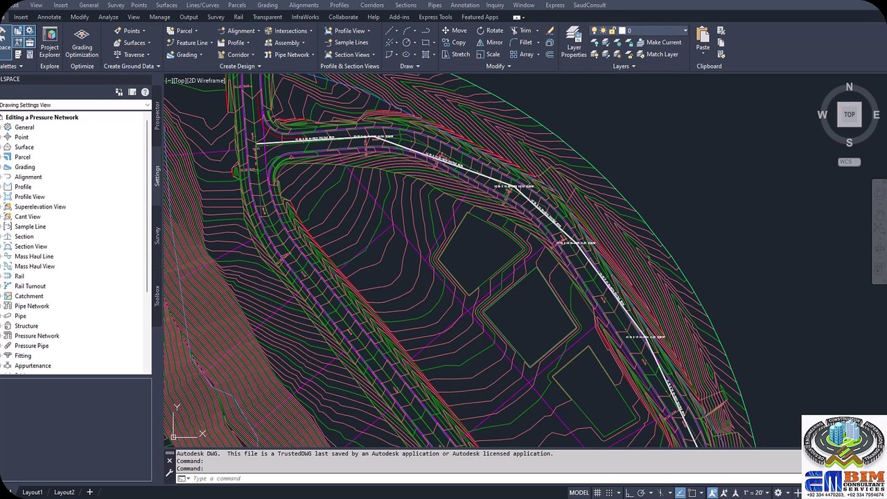 How to edit Pressure Network in Civil 3D سول تھ...