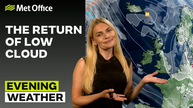 Met Office Evening Weather Forecast 17/05/25 – Clearer west, cloudier east
