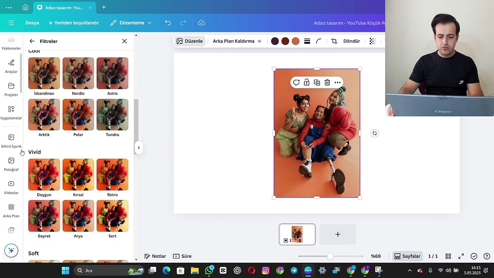 Sadece 1 Dakikada Fotoğraflarını VINTAGE Hale Getir! (Canva Hilesi ŞOK EDECEK)