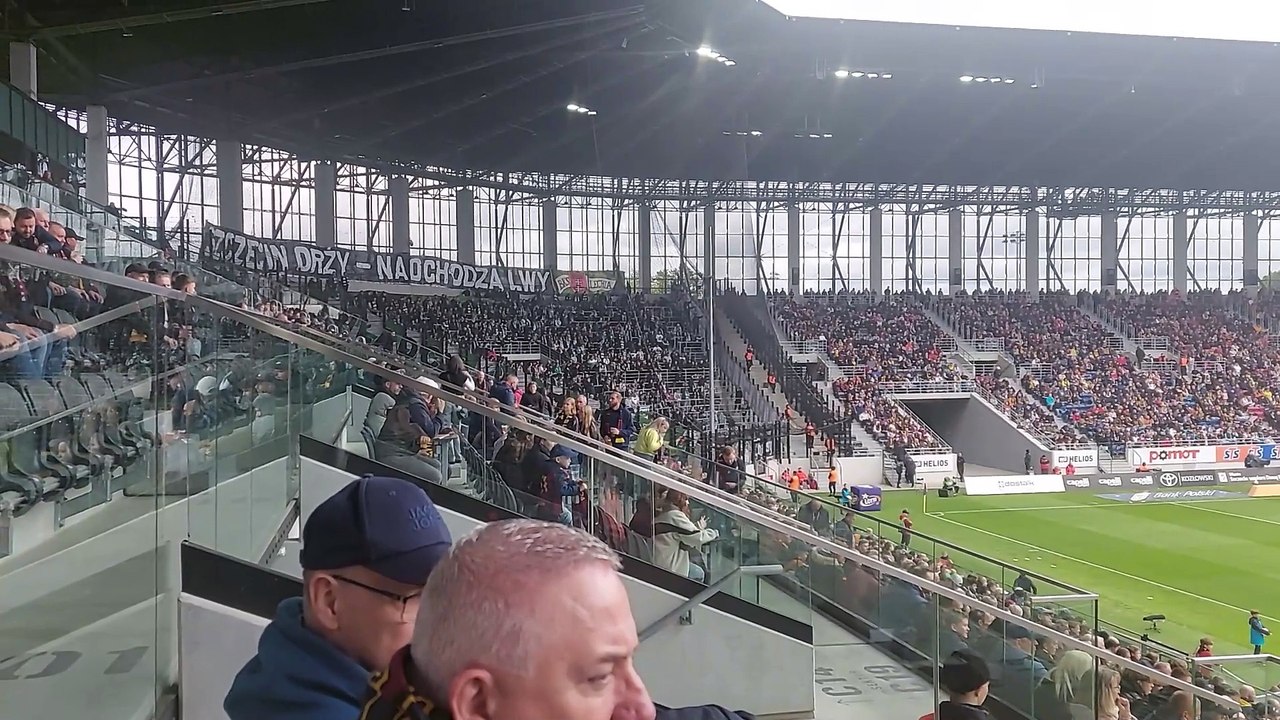 Kibice Lechii Gdańsk w Szczecinie na meczu z Pogonią