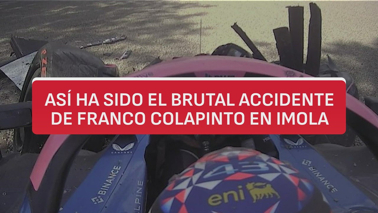 Así ha sido el accidente de Franco Colapinto en...