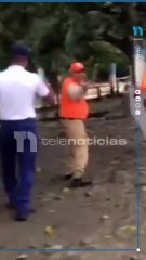 Policía Nacional lidera operativo de clausura de ríos y balnearios en Monseñor Nouel ante alerta roja por vaguada