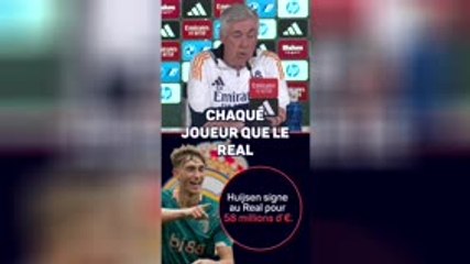 Real Madrid - Ancelotti : "Huijsen, une excellente recrue"