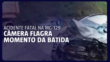 Caminhão flagra acidente fatal que matou médico na MG-129, em Mariana