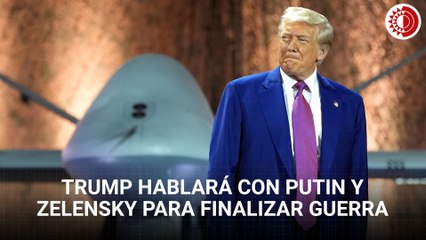 Trump hablará con Putin y Zelensky el lunes para finalizar guerra