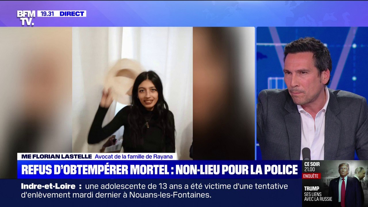 Refus d'obtempérer mortel: "La famille se sent méprisée", explique l'avocat de la famille de Rayana après la décision de non-lieu