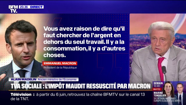TVA sociale: pour Alain Madelin, ancien ministre, l'idée d'augmenter la taxe sur la valeur ajoutée est stupide