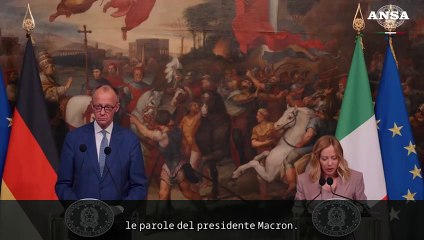 Meloni: "Macron? Prendo atto non si discuta piu' di invio truppe"