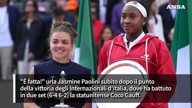 Jasmine Paolini nella storia: batte Gauff e vince gli Internazionali
