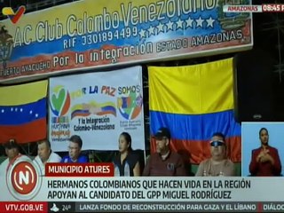Colombianos que hacen vida en el estado Amazonas respaldan al candidato Miguel Rodríguez
