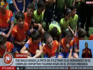 Gobernador Serrano inauguró la Pista de Atletismo "Elio Hernández"