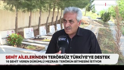 Şehit ailelerinden terörsüz Türkiye'ye destek