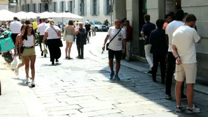 Milan Italy downtown city walk