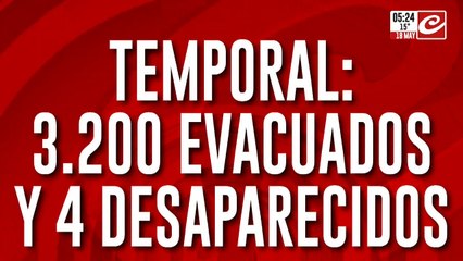 Temporal en Buenos Aires deja miles de evacuados y varias perdonas desaparecidas
