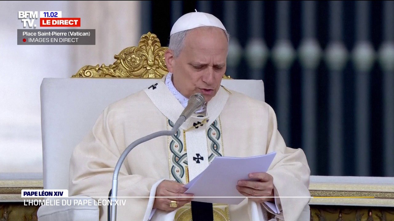 Première messe du pape Léon XIV: "La mort du pape François a rempli nos cœurs de tristesse"