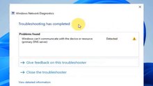 Windows can't communicate with the device or resource Primary DNS Server - Solved Error