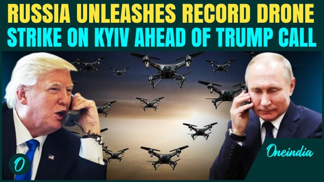 BIG: Russia Launches 273-Drone Barrage On Ukraine Ahead Of Trump-Putin Call And Stalled Talks