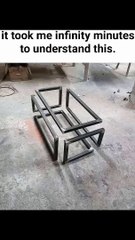 Mind-Bending Illusion Table #shortsviral #carpentry #woodwork