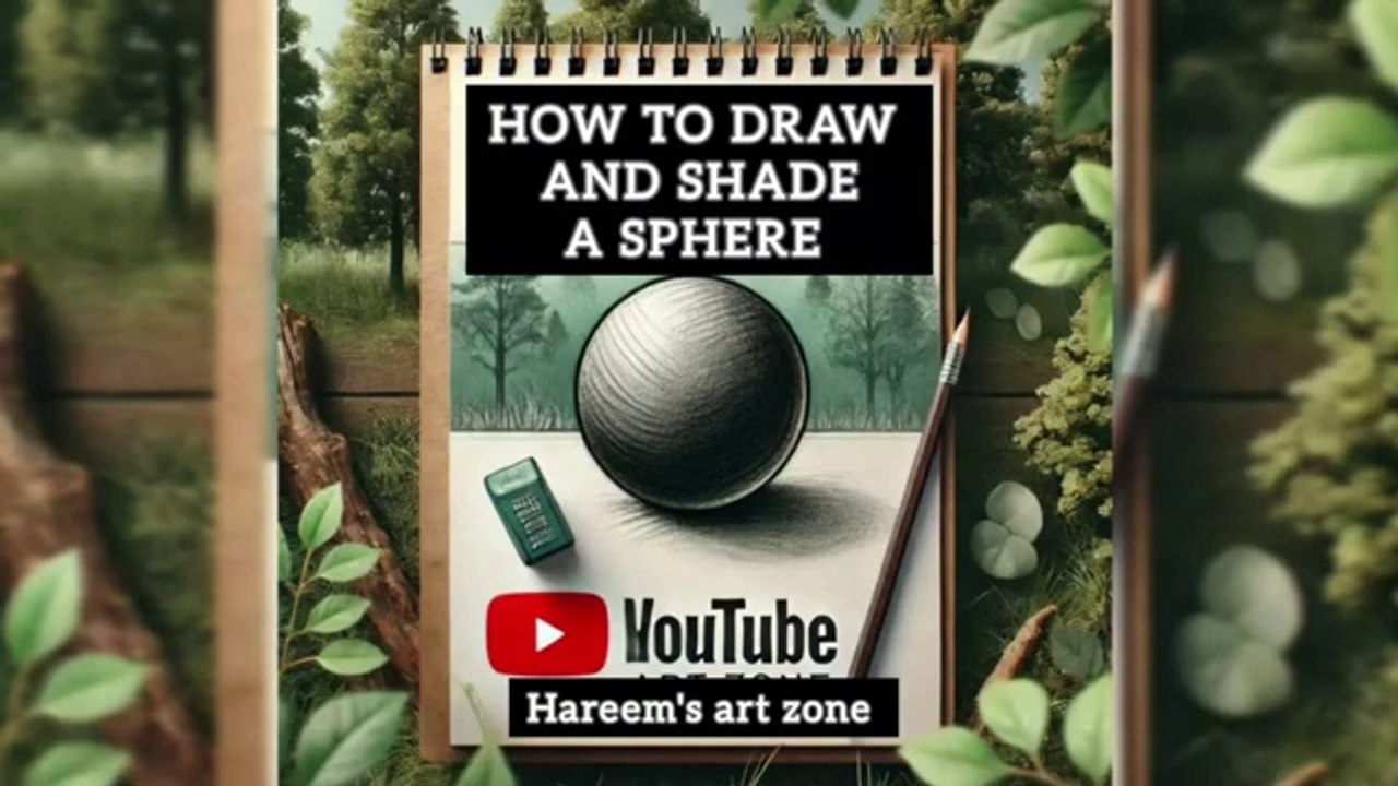 How to draw and shade a Sphere the easy way_ how to shade a 3d sphere_ satisfying art_