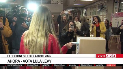 Lula Levi vota con boleta electrónica en Buenos Aires 🗳️