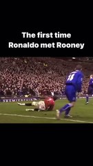 Ronaldo had just arrived in the Premier League and he caught the attention of all the defenders in the league with his great abilities and skills with the ball, which is why he was often targeted like in the case.Rooney