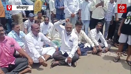 अलमट्टी धरणाच्या उंची विरोधात कोल्हापूर, सांगलीतील नेते आक्रमक; चक्काजाम करत दिला इशारा