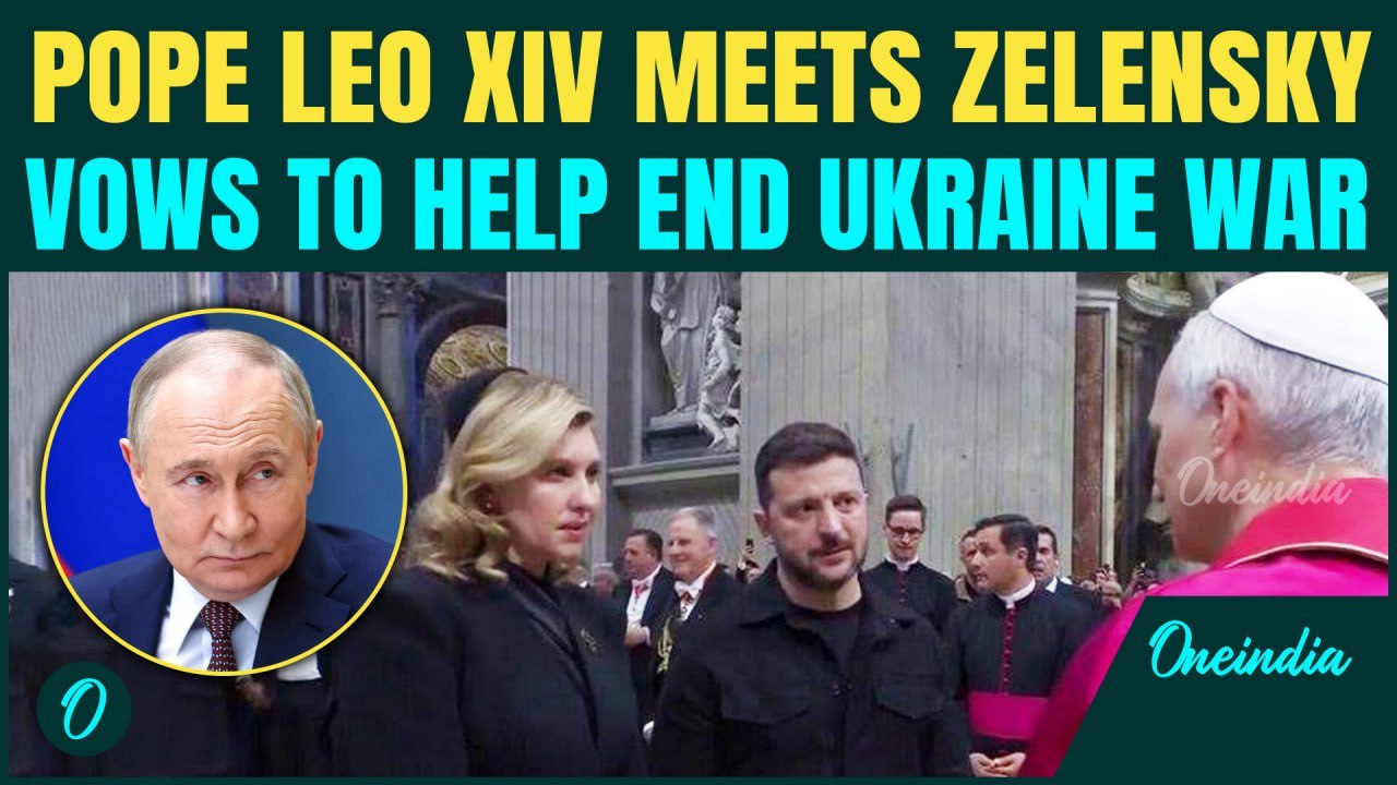 Pope Leo XIV Meets Zelensky at Inauguration Mass | 1st American Pope Vows to end Russian-Ukraine War