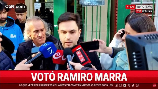 Votó Ramiro Marra