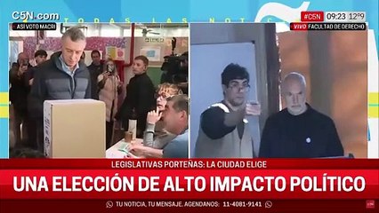 Votó Horacio Rodríguez Larreta