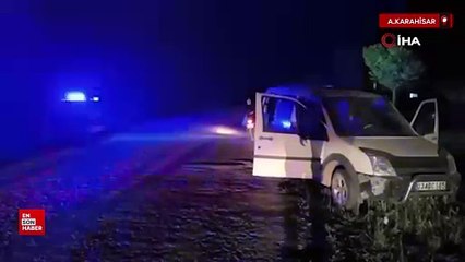 Afyonkarahisar’da kazada kaçan araç sürücüsünü polis yakaladı