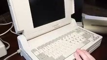 Compaq SLT/286, 1988. First VGA laptop & Setup Utility
