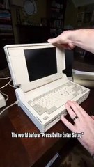 Compaq SLT/286, 1988. First VGA laptop & Setup Utility
