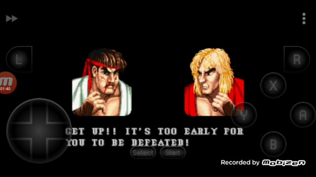 Street Fighter II Turbo: Hyper Fighting Ryu vs Ken Ryu é derrotado por Ken