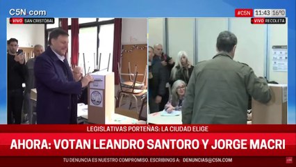 Votó Leandro Santoro