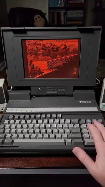Toshiba T3200, 1987 & Leisure Suit Larry Goes Looking for Love (in Several Wrong Places), 1988