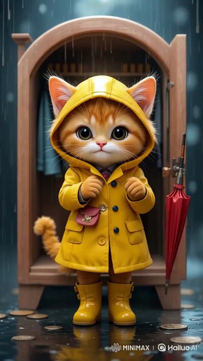 “This Orange Cat’s Rainy Day Will Melt Your Heart ❤️🐱”