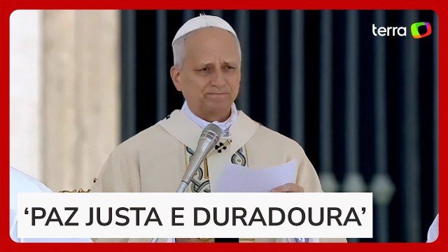 Durante missa, papa Leão XIV afirma que sentiu a presença de Francisco e pede o fim das guerras