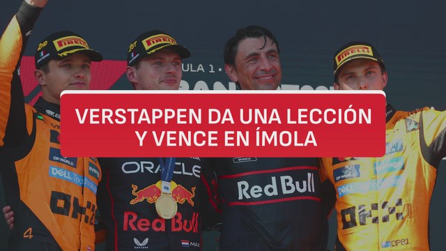 Resumen del GP Emilia Romaña de Fórmula 1: Verstappen alecciona a McLaren; Alonso y Sainz, sin suerte