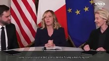 Ue-Usa, trilaterale Meloni-Vance-von der Leyen a Palazzo Chigi