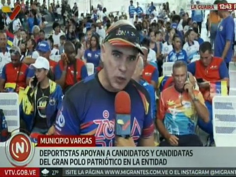 La Guaira | Deportistas manifestaron su respaldo al candidato José Alejandro Terán