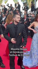 Maxime Biaggi et Grimkujow au Festival de Cannes.