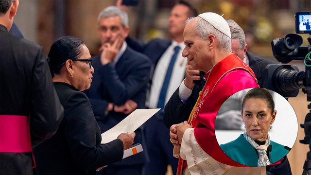 Papa León XIV manda saludos a Claudia Sheinbaum desde El Vaticano y así lo presume Rosa Icela Rodríguez