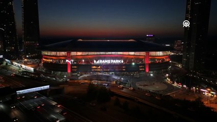 Şampiyonluğunu kutlayan Galatasaray'da RAMS Park'ın havadan görüntüsü