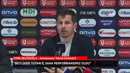 Emre Belözoğlu: Bizi ligde tutan iç saha performansımız oldu