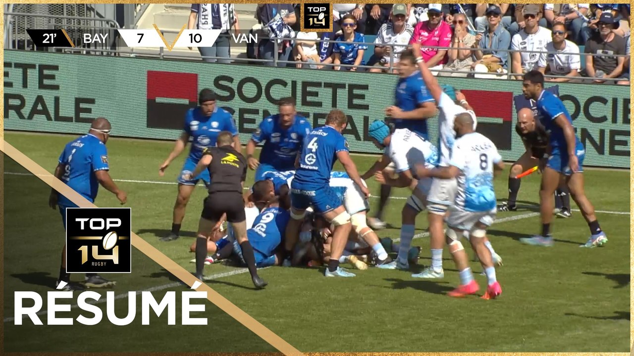 TOP 14 Saison 2024-2025 J24 - Résumé Aviron Bayonnais - RC Vannes