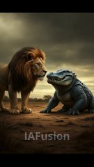 IAFusion 4: The Swamp King Roars 🦁🐊 #shorts