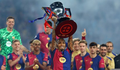 La Liga : Les images des célébrations du titre du FC Barcelone à Montjuic